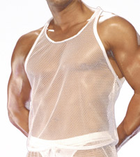 Fishnet Y-Back Tank Top
